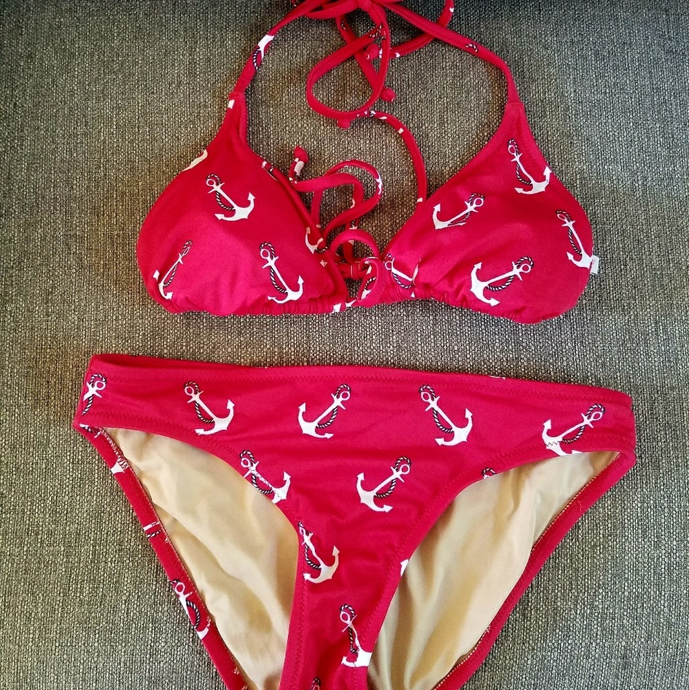 J. Crew Anchor triangle bikini Sz. Xs/L